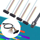 Mini 36Pin SAS to 4 29Pin SAS Ports Splitter Cable with 4Pin Power Cable
