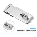 Hasp Staple Shed Latch Stainless Steel Door Lock Padlock Clasp (B 4 inch) A