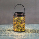 Solar Lights Metal Solar Lantern Outdoor Hanging Waterproof for Tree Pathway