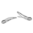 10Pcs DIY Barrettes Snap Hair Clips 12mm Round Bezel Setting Tray Whitegold