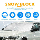 Universal Car Front Windshield Cover Snow Ice Shield UV Sun Shade 4.66x3.05ft