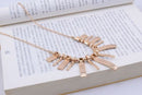 Fashion Jewelry Crystal Chain Statement Collar Bib Pendant Chunky Necklace