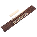 Rosewood Guitar Bridge with Nut Saddle for Acoustic Classical Guitar Parts