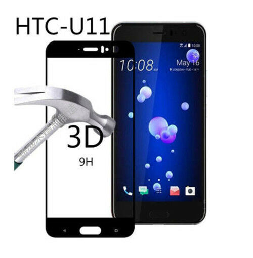 For HTC U11 Ultra Thin Transparent Soft TPU Protective Case Cover+Tempered Glass