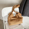 Plush Women Shoulder Messenger Bag Solid Big Capacity Shoulder Tote (Khaki)