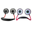 2 Pcs Portable Neck Fan Double-headed Neckband Fan For Home Cooking Travel Sport