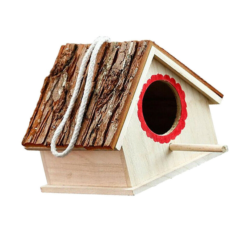 Wooden Parakeet Nest Box, Budgie Nesting House, Breeding Box for Lovebirds,