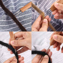 Triple Crochet Needles Bamboo Handle Micro Hook For Dreadlock Hair Making Tools
