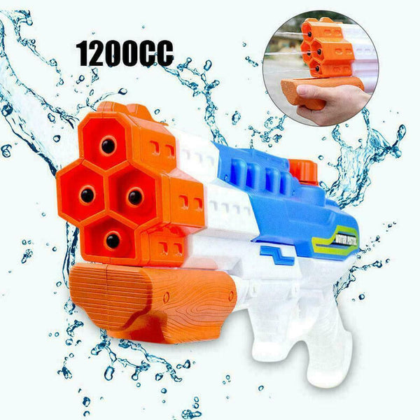 Giant 17.3In Water Gun Super Pump Action Cannon Shooter Drench Pistol Soake O7O6