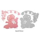 Cute Girl DIY Cutting Dies Stencils Scrapbooking Embossing Album Card Gifts