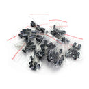 120PCS/Set 16V-50V 0.22UF-470UF Aluminum Electrolytic Capacitor Assortment Kit