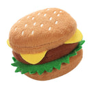 Squeaky Stuffed Plush Dog Toys - Hamburger Shaped - Pack of 2