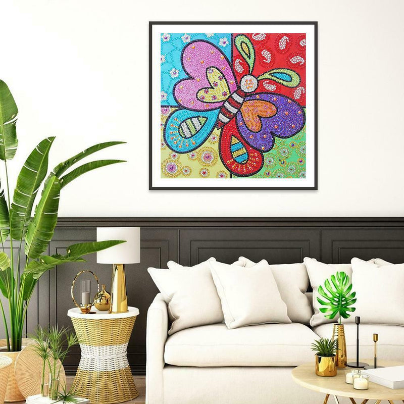 5D DIY Special Shaped Diamond Painting Butterfly Cross Stitch Mosaic Kits