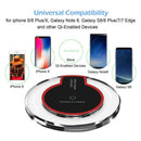 K9 Crystal Anti-slip Wireless Charger Ultra-thin Phone Charging Pad (Black)