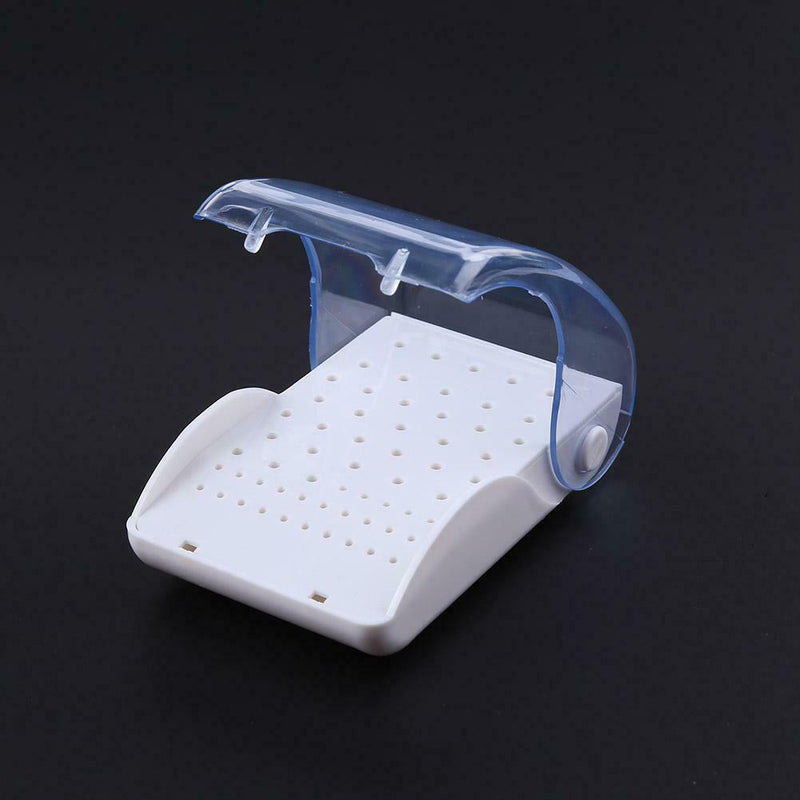 Dental Plastic Bur Box 60 Holes Drill Placement Box Oral Care Dental Tools