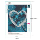 5D DIY Full Drill Diamond Painting Heart Embroidery Mosaic Craft Kit (V440)
