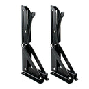 2pcs Triangular Folding Bracket Metal Release Catch Support Shelf (8 inch)