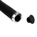 Pair Mountain Bike MTB BMX Bicycle Cycling Double Lock Handlebar Grips Silv