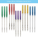 30 Pieces Stainless Steel Ball Point Home Sewing Machine Needle Accessory
