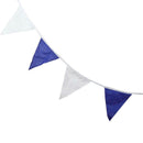 Creative Blue Cotton Pennant Flag For Garland Home Wedding Party Decoration
