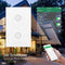 2 Gang WiFi Smart Light Wall Switch Touch Panel Voice Control US Standard A