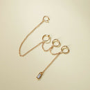 Zircon Long Chain Earring Metal Multi-layer Cartilage Earrings Fashion Jewelry