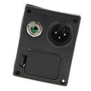 9V Guitar Bass EQ Pickup Battery Box Case w/ Contact Clip Jack Circuit Black
