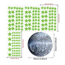 Star Moon Luminous Wall Stickers Kids Room Fluorescent Ceiling Decals (B) A