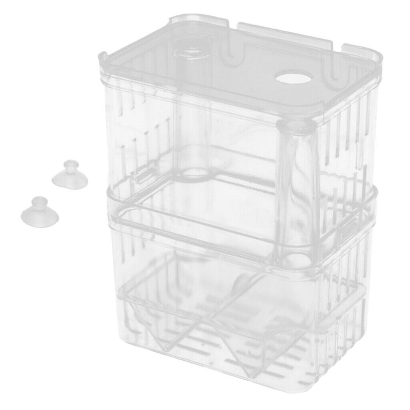 Clear Fish Hatchery Isolation Box and 100Pcs Air Valves