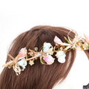 Bridal Flower Crown Headband Wedding Prom Beach Floral Garland Wreath Wedding OZ