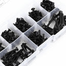 200x M3 4-25mm Alloy Steel Flat Head Hex Socket Countersunk Screw Assortment Set
