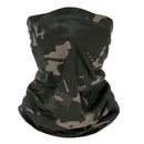 2PCS Mens Silky Balaclava Headscarf Skiing Anti-UV Neck Gaiter Headband