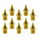 10x Carbon Steel Track Spikes Cross Country Outdoors Replacement Pins Golden