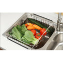 Stainless Steel Sink Dish Drainer, Vegetable Fruit Storage Basket, with