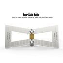 Dovetail Marker, Hand Cut Wood Joints Gauge Dovetail Guide Tool with Scale,