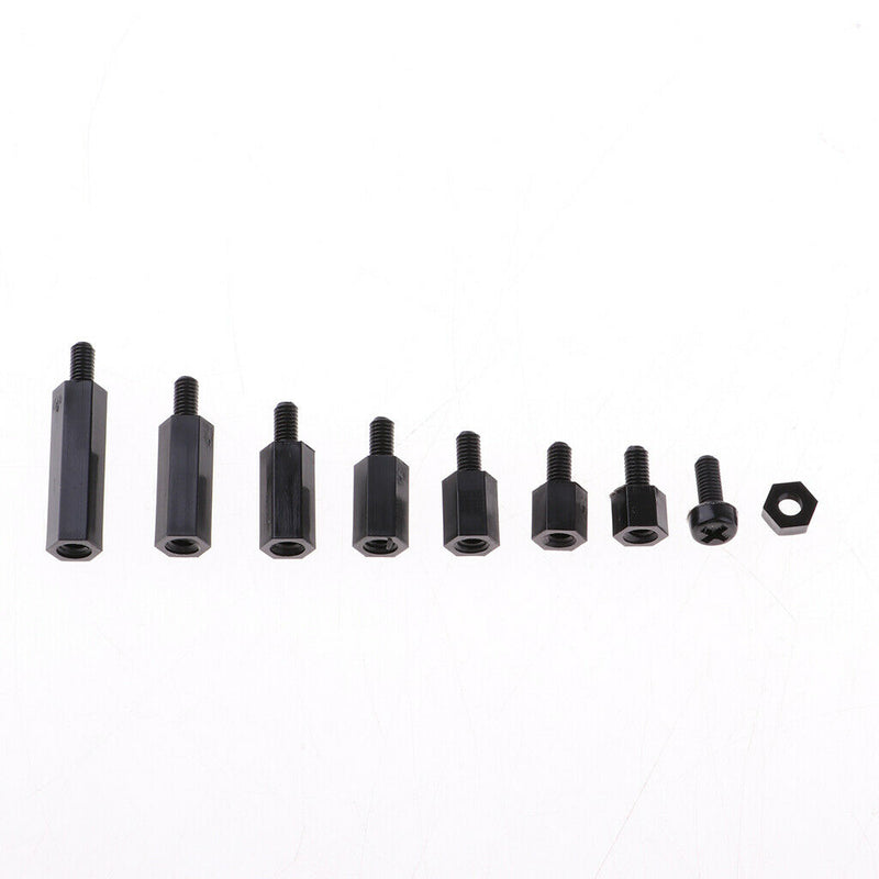 180Pcs M3 Male Female Hex Nylon Spacer Standoffs Prototyping Accessories for RC