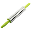 1X(1Pc Stainless Steel Fondant Rolling Pin Cake Decoration Dough Roller Pla