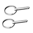 6pcs Bimini Top Quick Release Spring Pin 1/4" Stainless Steel with Pull Ring