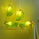 1.5m 96LED Lamp String Kiwi Fruit Shape Copper Battery Wedding Party Decor