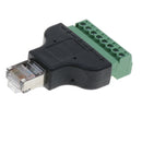 2x 2.0 4'' Compact 8P8C RJ45 Ethernet To Female  Block Splitter Adapter