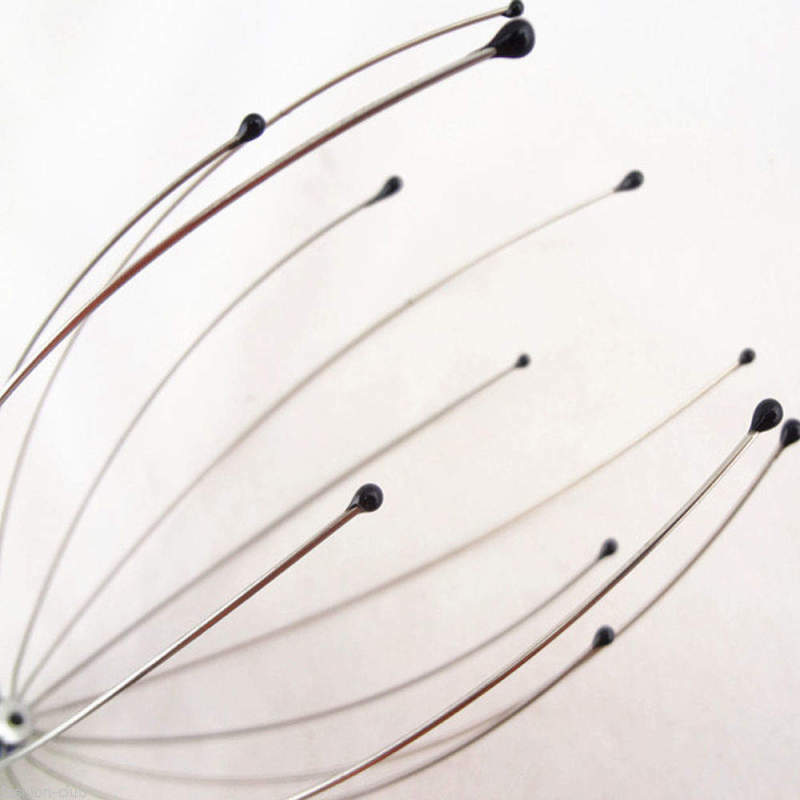 Stainless Steel Head Neck Scalp Scratch Massager Manual Massage Stress Release M