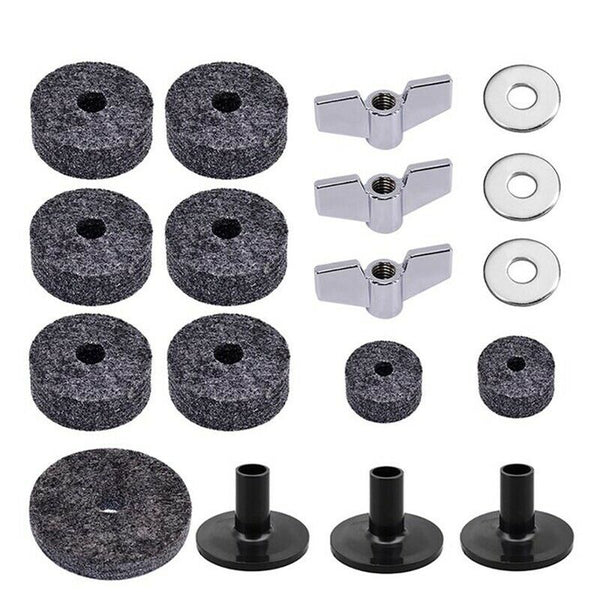 18Pcs Drum Felt Set Replacement Parts Percussion Instrument Accessories Inc