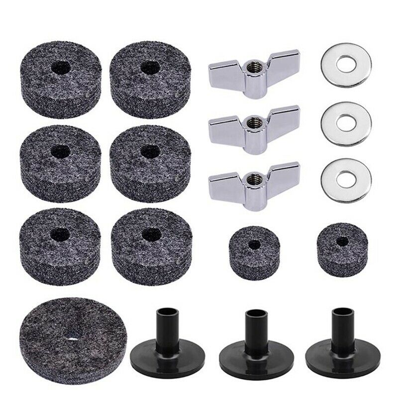 18Pcs Drum Felt Set Replacement Parts Percussion Instrument Accessories Inc