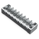 3 Pcs 600V 25A 8 Positions Dual Rows Covered Barrier Screw Terminal Block S