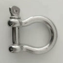 304 Stainless Steel Bow Shackle D-Ring Rustproof For Mairne Heavy Duty 6MM