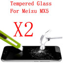 2Pcs Tempered Glass Screen Protector Film Shield for Meizu mx5 MX 5