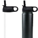Wide Mouth Insulated Sports Water Bottle Straw Lid Bpa Free Straw Flip Lids