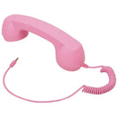3.5mm Retro Radiation-Proof Telephone Handset Cell Phone Receiver (Pink)