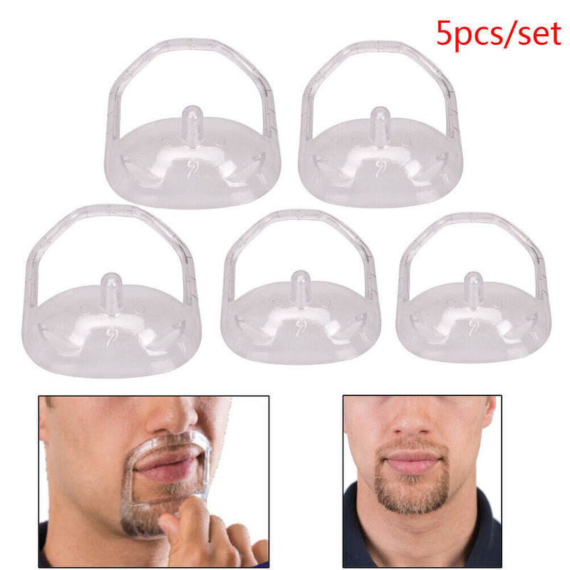 5Pc/lot Beard Comb Hairbrush Symmetric Cut Salon Mustache Beard Styling Templ BX