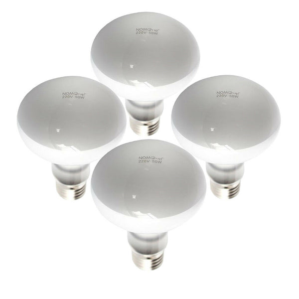 4 Pcs Basking Spotlight Heat Lamp Daylight Bulb for Reptiles 50W